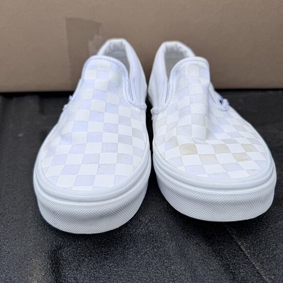 Vans Classic Slip On Shoes Mens Size 6 Womens 7.5 Checkerboard Skate Canvas - Picture 6 of 10
